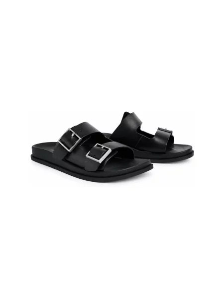 Papuci Calvin Klein cu cataramă negru