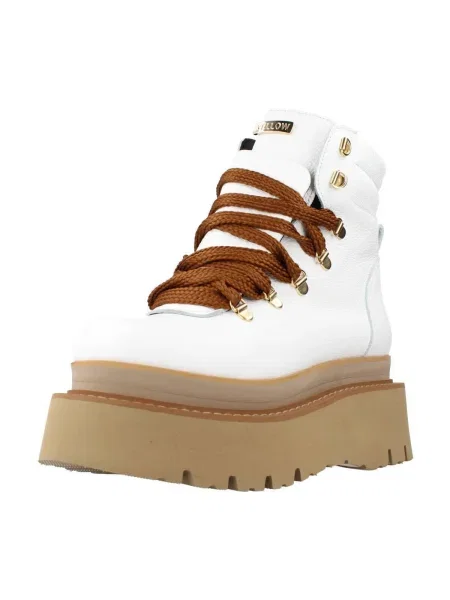 Pantofi Yellow alb