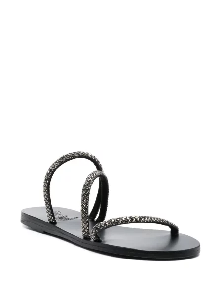 Sandale Ancient Greek Sandals de cristal negru