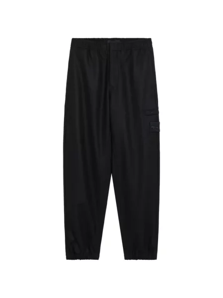 Pantaloni sport Stone Island de lână cu strasuri albastru