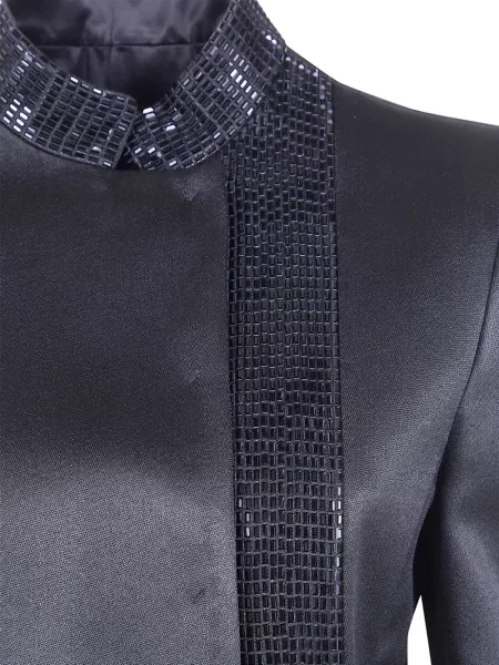 Gulerat geacă Giorgio Armani gri