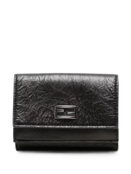 Portofel Fendi din piele cu autograf negru