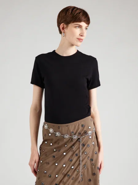 WEEKDAY Tricou Rey azur negru
