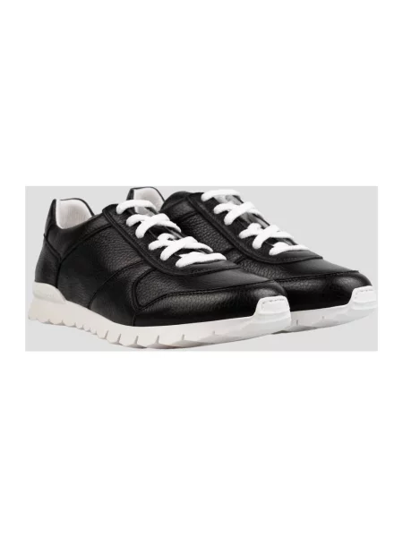 Sneakersy Kiton skórzane czarne