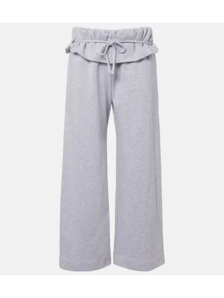 Pantaloni sport Magda Butrym cu volane gri