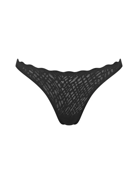 SLOGGI Tanga ZERO Feel Bliss gri deschis negru