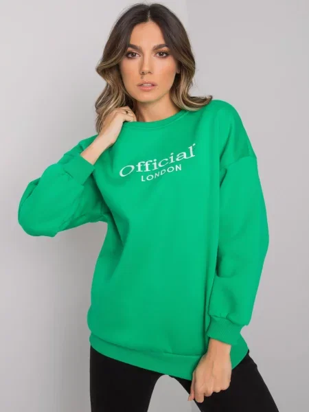 Hanorac cu glugă Fashionhunters cu glugă verde