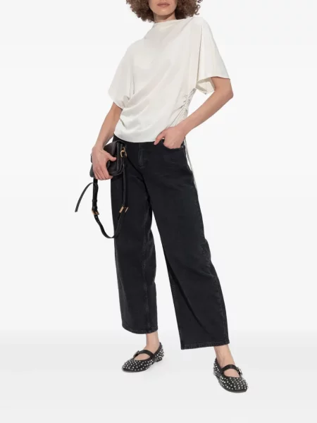 Șnur de strângere tricou Allsaints alb