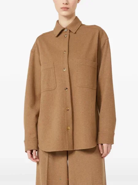 Košeľová bunda Max Mara hnedá