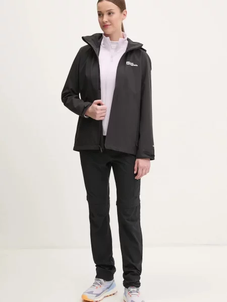 Куртка outdoor Jack Wolfskin Trailtime 2L чорний