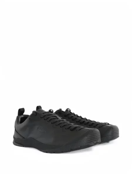 Sneakerși Keen Footwear cu șireturi din piele negru