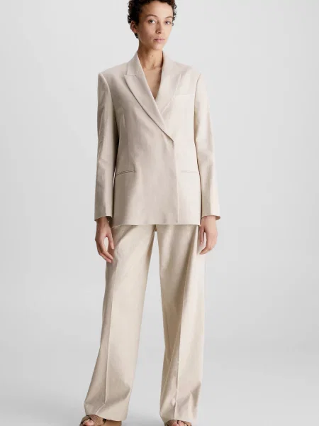 Лляний піджак Calvin Klein білий