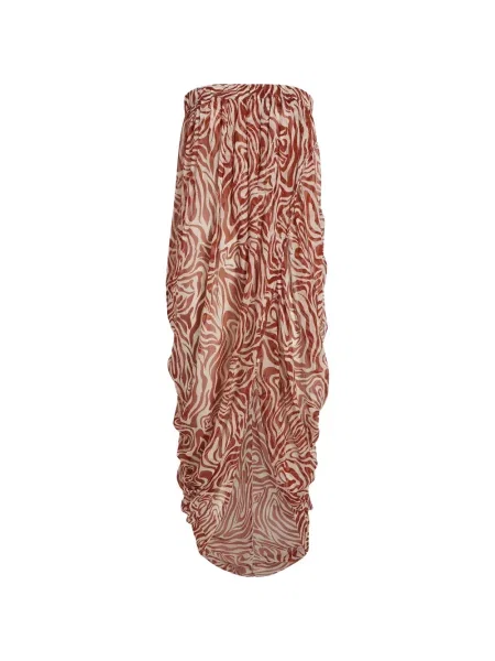 Rochie Cinq A Sept cu model zebră de costum maro
