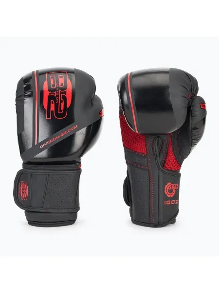 DIVISION Pro Carbon черни/червени боксови ръкавици черно