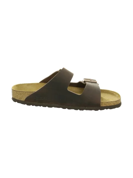 Pantofle BIRKENSTOCK Arizona LEOI Narrow habana hnědé