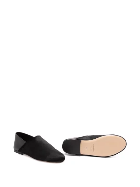 Chiloți Alberta Ferretti din piele slip-on negru