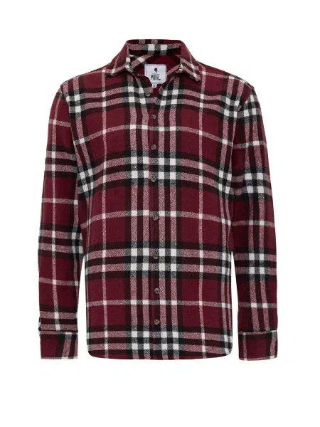 Moxx Paris Košile bordó / černá bílá