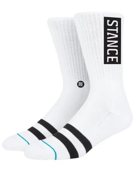 Stance Sportovní ponožky černá bílá