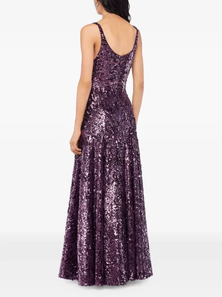 Rochie maxi Rabanne cu paiete de costum violet
