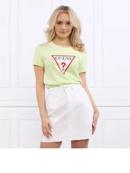 GUESS Tricou ORIGINAL verde