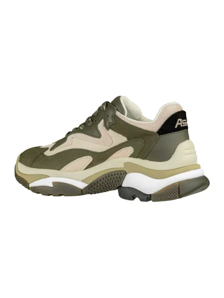 Sneakersy Ash skórzane z logo zielone