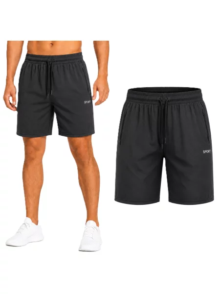 Pantaloni scurți de sport J.style negru