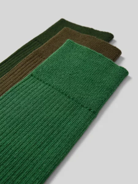 Skarpety z fakturowanym wzorem w zestawie 3 szt. model ‘Ribbed Greenery’ Dillysocks