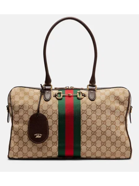 Geantă Gucci din canvas mari bej