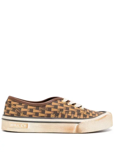 Sneakerși Bally din piele cu imagine