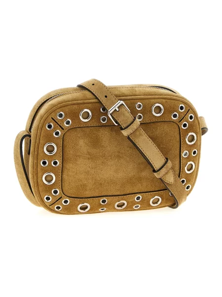 Torebka crossbody Valentino Garavani zamszowa beżowa