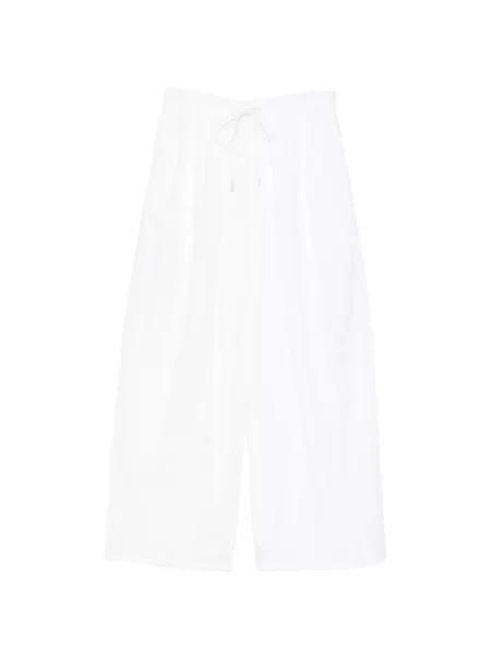Pantaloni Less alb