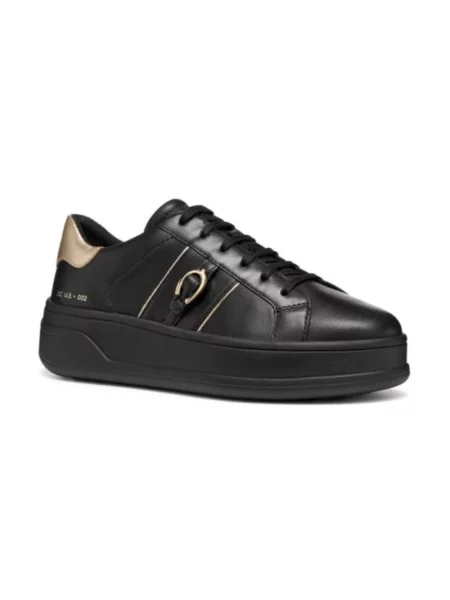 Sneakersy Geox skórzane czarne