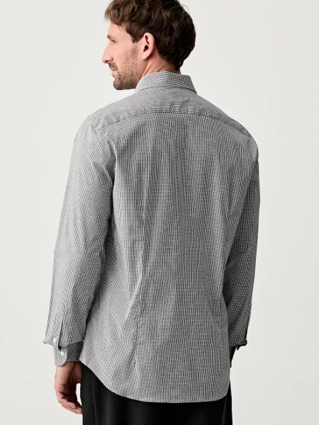 Koszula casualowa o kroju slim fit z mieszanki bawełny Tommy Hilfiger czarna