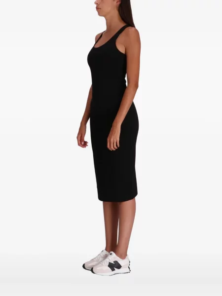 Rochie midi Armani Exchange până la genunchi de costum negru