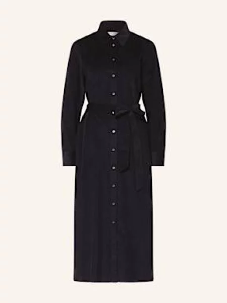 Marc O'polo Sukienka Koszulowa Ze Sztruksu blau granatowa