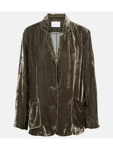Sacou Velvet de catifea gri