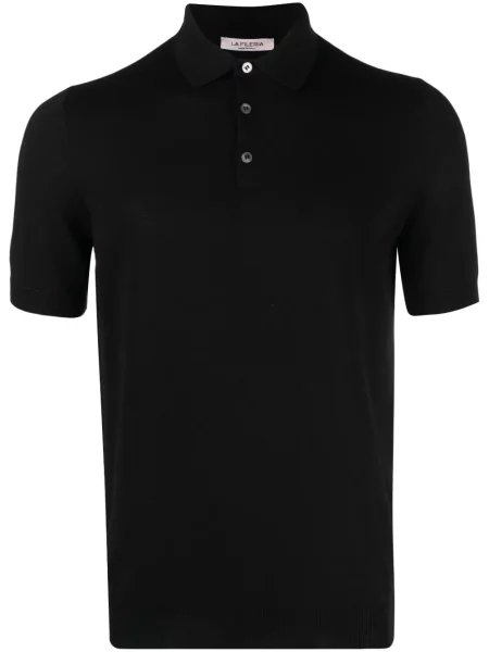 Tricou polo Fileria negru
