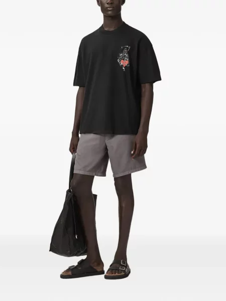 Tricou Allsaints cu imagine negru