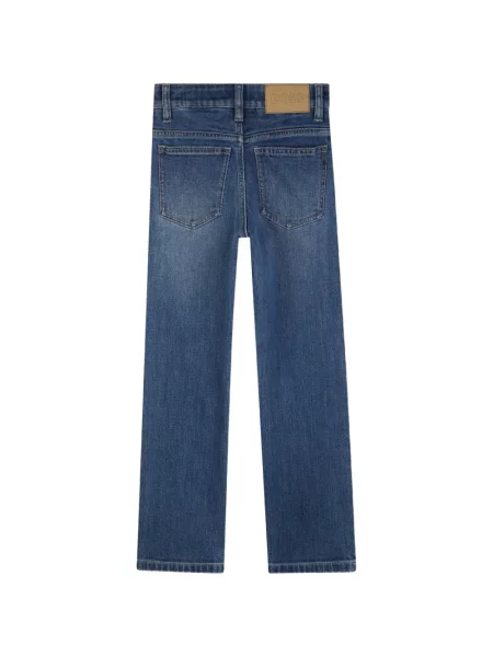 Jeansy straight leg dziecięce Bosswear niebieskie