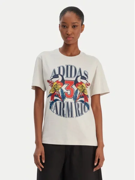 ADIDAS SPORTSWEAR Funkčné tričko FARM zafírová / tmavošedá / jasne červená