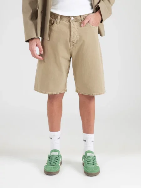 JACK & JONES Džinsai JJIALEX JJORIGINAL rusvai žalia