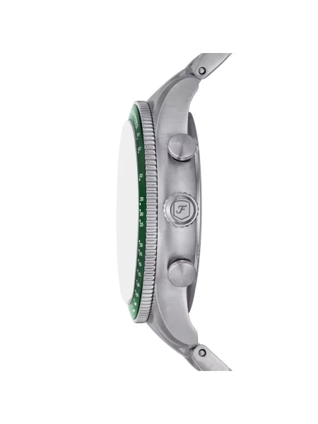 FOSSIL Analógové hodinky SPORT TOURER tmavozelená strieborná