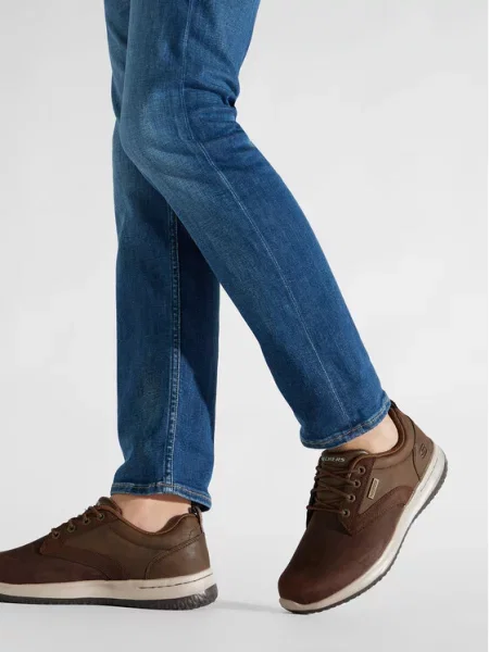 Poltopánky SKECHERS Antigo Dark Brown hnedá