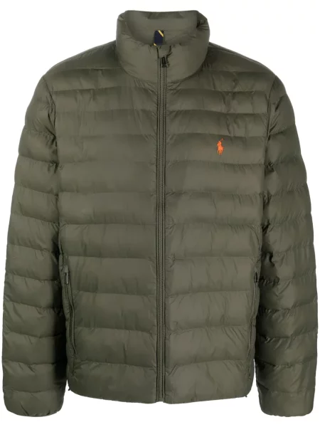 Πλεκτό καπιτονέ polo Polo Ralph Lauren με κέντημα μαύρο
