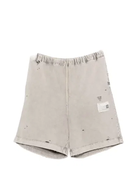 Pantaloni scurți Maison Mihara Yasuhiro zdrențuiți cu cordon gri