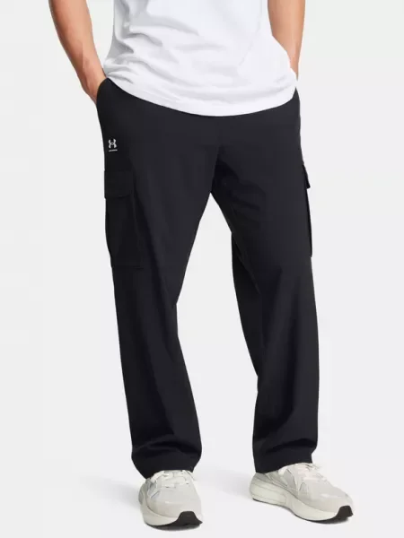 Pantaloni Under Armour Vibe Woven Cargo Pants Black M negru