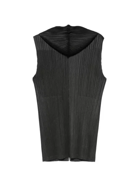 Hanorac cu glugă Pleats Please Issey Miyake negru