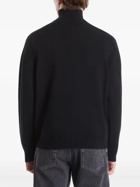 Pulover Karl Lagerfeld Jeans cu autograf negru