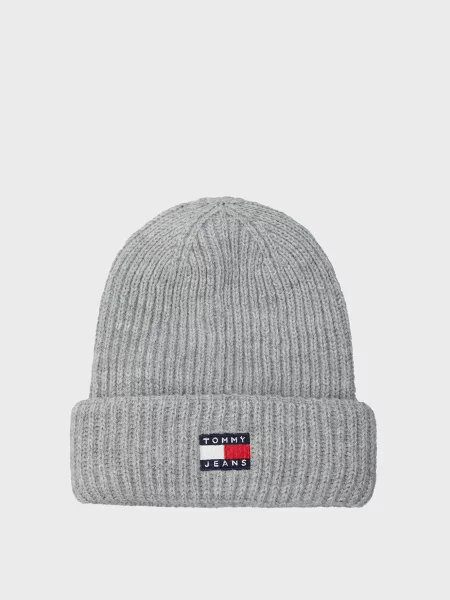 Шапка Tommy Jeans серая