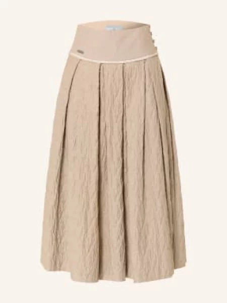 Rockmacherin Spódnica W Stylu Ludowym Stoa beige beżowa
